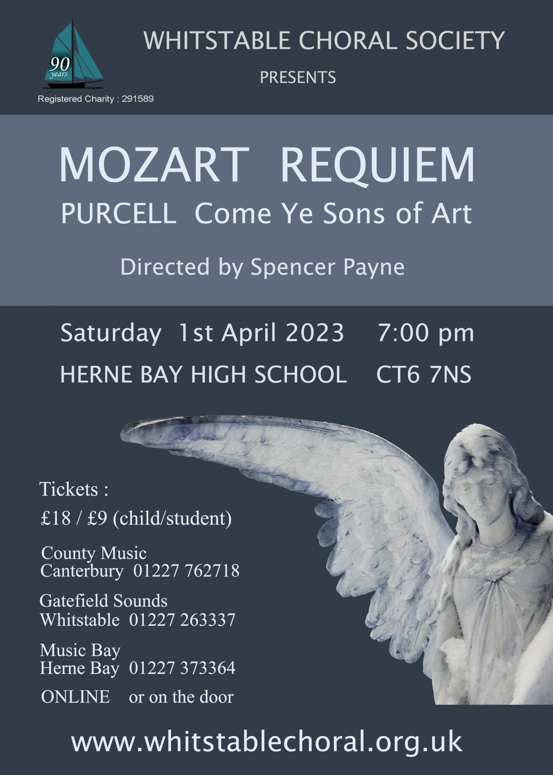 Mozart Requiem Purcell Come Ye Sons of Art